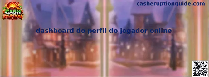 Dashboard do perfil do jogador online